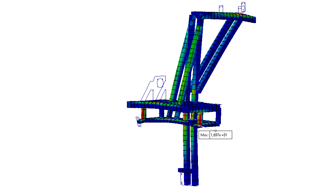 LARS frame calculation, aluminum crane