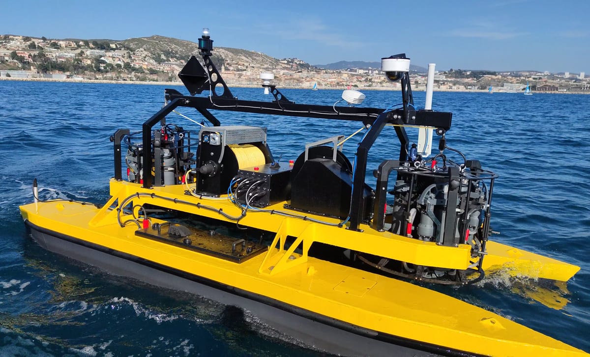 USV Subsea Tech Cat-Surveyor, modified for water sampling